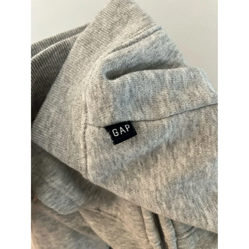 Gap x Disney 5y Minnie Mouse Grey Zip-Up Hoodie Red Bow and Ears